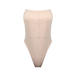 Basic Strapless Tube Top Jumpsuit Women