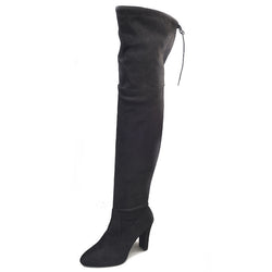 Elegante Overknee-Stretchstiefel mit Blockabsatz – Stil trifft Komfort