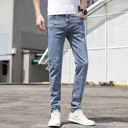 Light-colored Jeans Men's Style Stretch