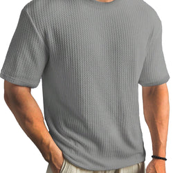 Casual Versatile Solid Color Men's Summer T-shirt